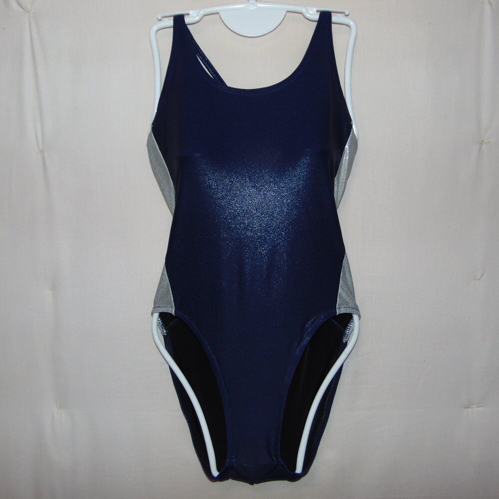SS Blue and Silver Swimsuit 32